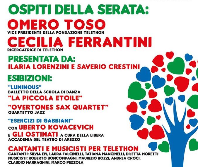 Serata di gala Telethon Coordinamento Arezzo Teatro Petrarca